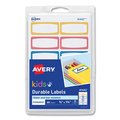 Avery Avery Kids Handwritten Identification Labels, 1.75 x 0.75, Borders: Blue, Orange, Yellow, PK60, 60PK 41442